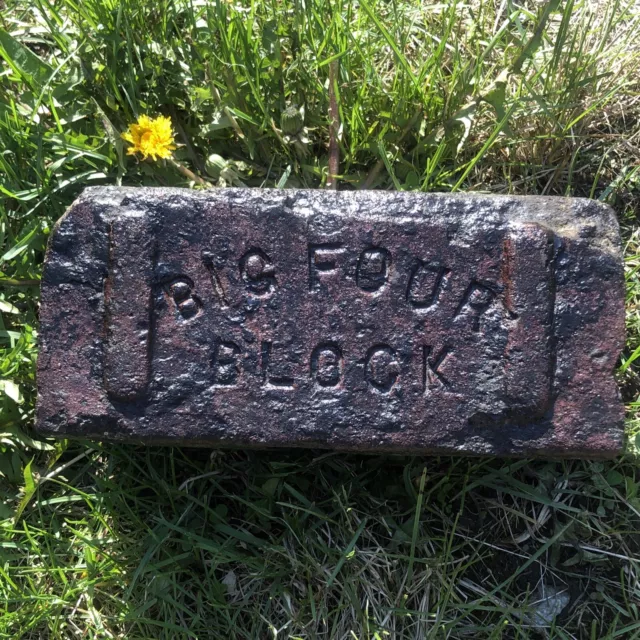 Antique Paver Brick Labeled Big Four Block Historical Brick Of Ohio