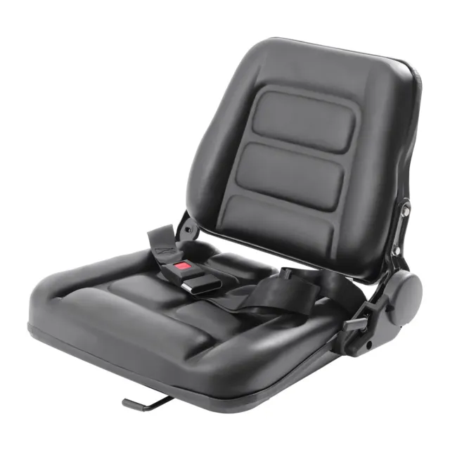 Black Universal Forklift Seat Fits For Clark Cat Hyster Yale Toyota Mitsubishi