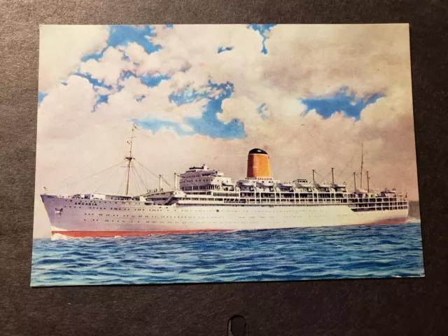 Passenger Ship SS ARCADIA, P & O Lines Naval Cover Unused Postcard