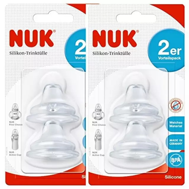 Nuk Soft Trinktülle aus Silikon, 2 Stück