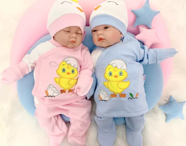 Erstlingsset für Neugeborenen Mädchen & Junge Baby Geschenk Küken rosa blau