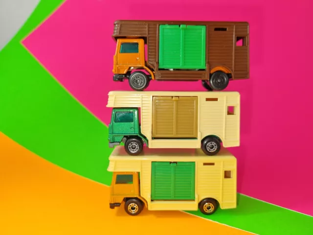 Matchbox Superfast Horse Box X3 Variation