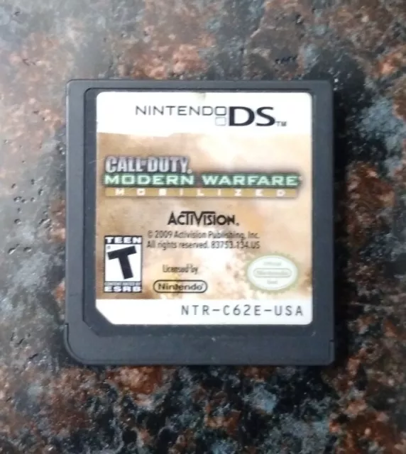 Nintendo DS CALL OF DUTY: Modern Warfare - Mobilized Game Cart ONLY (2009)