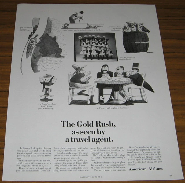 1964 Ad~American Airlines~As Seen By Travel Agent