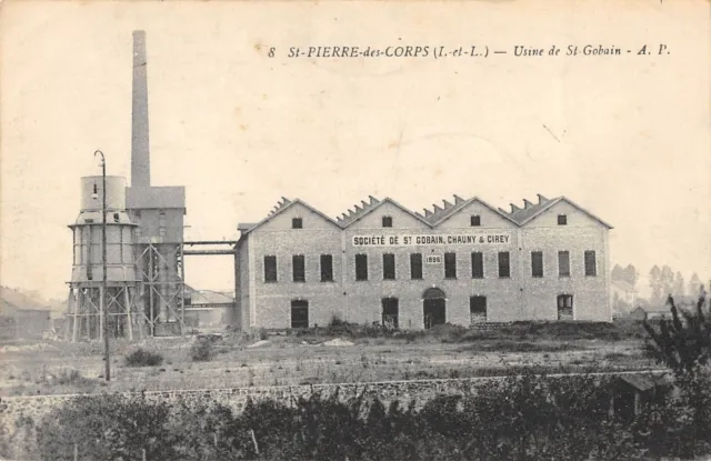 Cpa 37 Saint Pierre Des Corps Saint Gobain Factory
