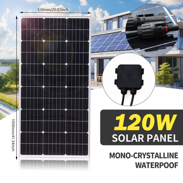 120W 19.8V panneau solaire PV Module Mono Panneau solaire Pour 12 Volt batteries