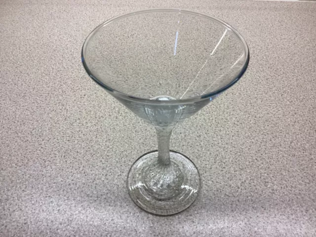Vintage Babycham / Cocktail Glass with twisted stem and white fawn
