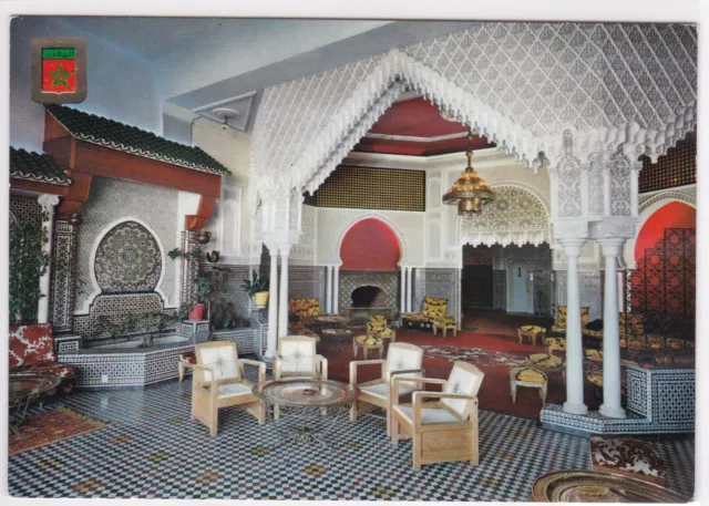 Carte Postale Couleur Cpsm Maroc Tanger Salon Arabe Hotel Rif