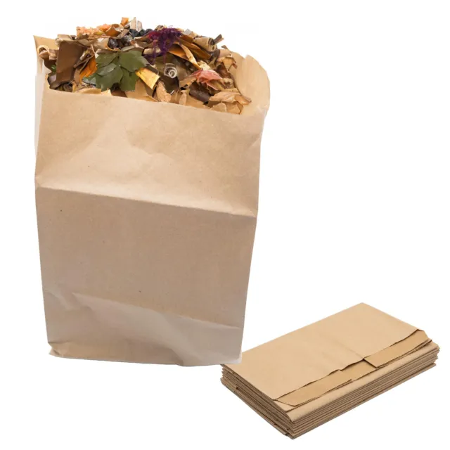 10-100 sacchetti per spazzatura biologici sacchetti per compost compostabili sacchetti biologici sacchetti di carta sacchetto biologico