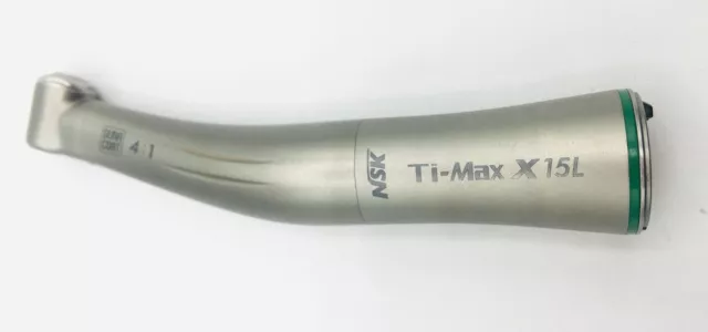 NSK Ti-Max X15L ENDO Winkelstück X 15 L GRÜN Übersetzung 4:1 mit Licht GEPRÜFT