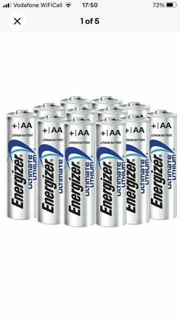 100er Pack Energizer Ultimate Lithium AA Batterien – 1,5V Mignon L91, Lange Lebensdauer 100er Pack Energizer Ultimate Lithium AA Batterien – 1,5V Mignon L91, Lange Lebensdauer