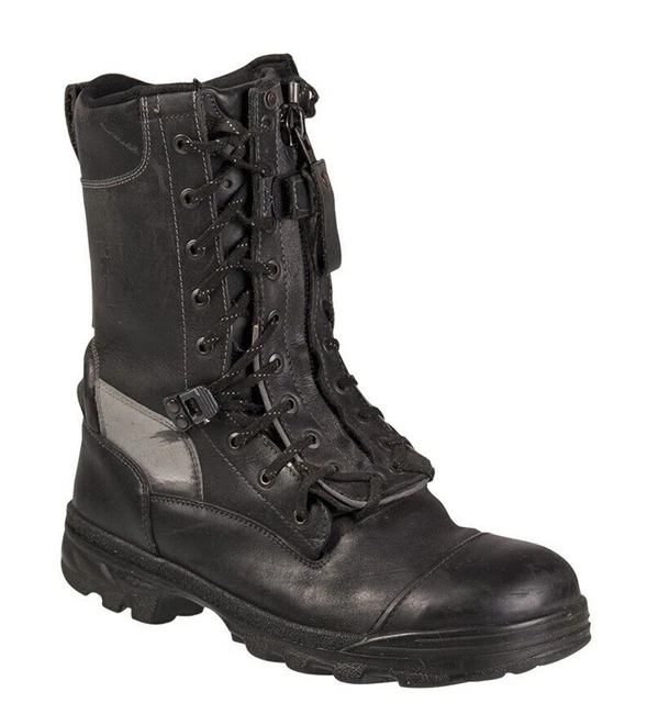 Bottes De Combat En Cuir Véritable Bundeswehr - Taille 37 à 50 - Style Armée Et Motard