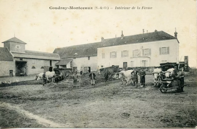 Postcard / Carte Postale / Coudray Montceaux Interieur De La Ferme