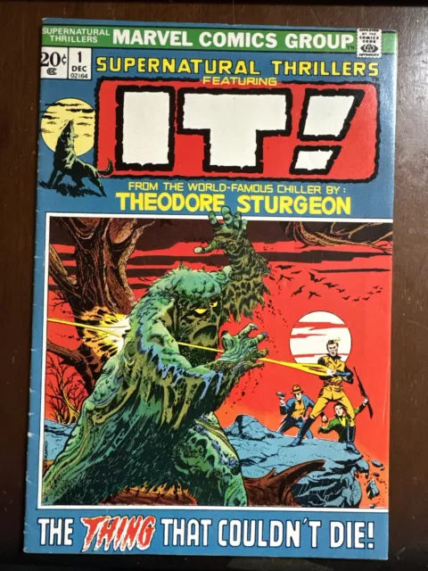 Supernatural Thrillers #1, Dec 1972: "It" - Steranko Cover - FN Minus