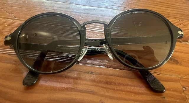 Persol Italy 3129-s 1020/71 48022 145 3n striped grey Crystal Lens Sunglasses