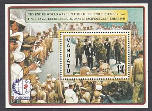 VANUATU 1995 Singapore'95  50th Anniversary End of WWII Miniature Sheet MNH