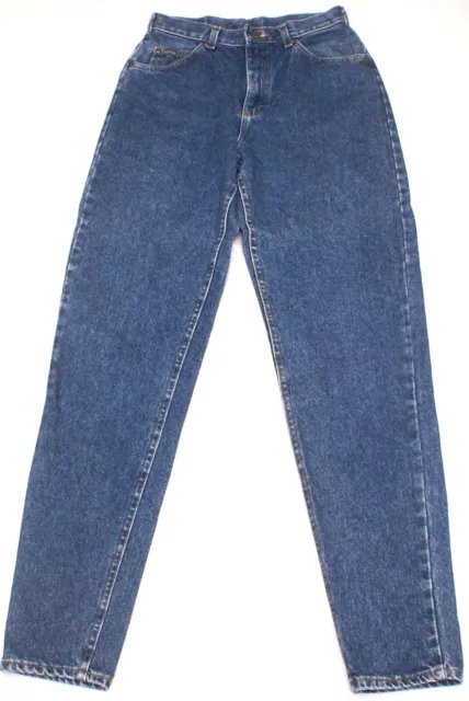LEE DENIM RIDERS Jeans High Waist/Rise Tapered Mom Blue Denim Womens ...