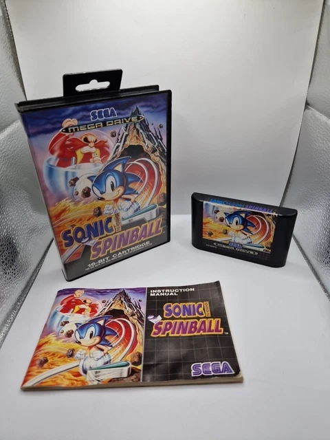 SONIC THE HEDGEHOG Spinball Sega Mega Drive Complete CIB £19.99 ...