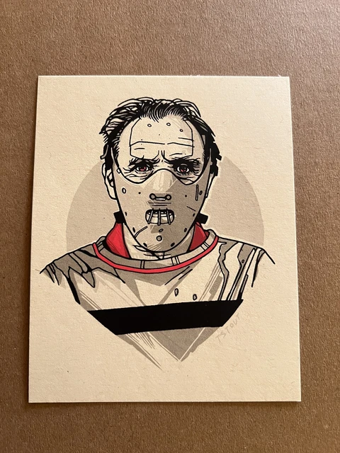 Tyler Stout Hannibal Lecter Silence Of The Lambs Handbill Pros & Cons Art Red