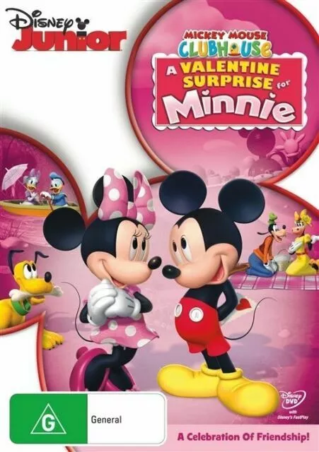 MICKEY MOUSE CLUBHOUSE DVD - A Valentine Surprise For Minnie - R4 AUS £ ...