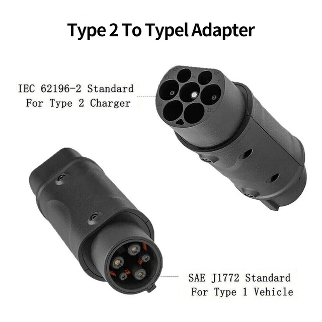 Adattatore auto elettrica da tipo 2 a tipo 1 per J1772 facile da installare e utilizzare