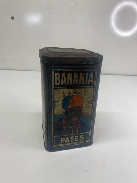 BOITE ancienne en métal PASTABA - FAIT PASSER L'ENVIE DU TABAC