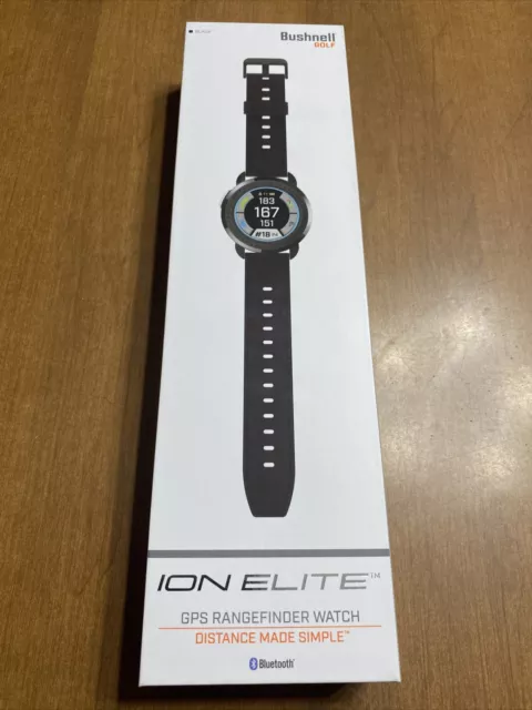 New Bushnell iON Elite GPS Golf Watch Black / Color Touchscreen Slope Distances New Bushnell iON Elite GPS Golf Watch Black / Color Touchscreen Slope Distances