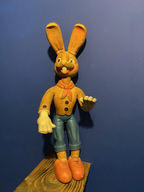 BENDY BUNNY 1960 Vintage Toy upcycle project art project £49.99 ...