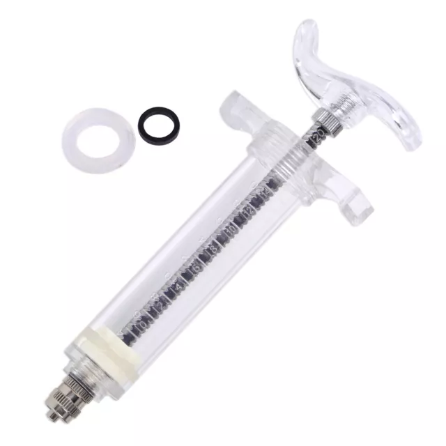 20ml Reusable Veterinary Syringe Injection for Livestock Supplies Plastic Steel 2