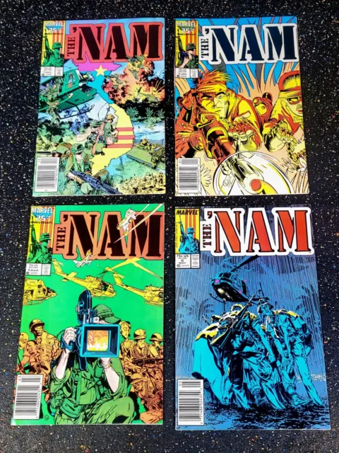 The 'Nam issues 1 , 2 , 4 , 6  Marvel Comics 1986, Beautiful Copies