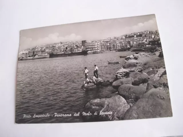 Agrigento - Porto Empedocle panorama dal Molo di levante - sp f g franc asp 1955