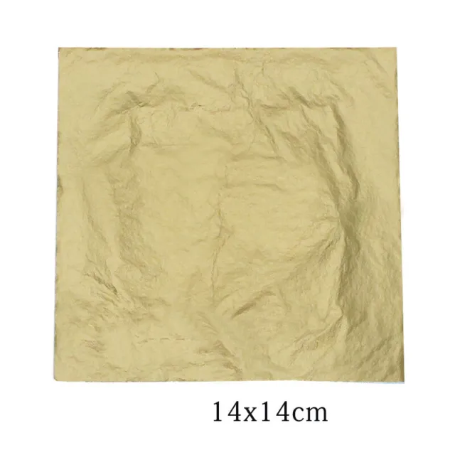 100 * Blätter Gold Silber Kupfer Blatt Folie Papier Essbar Gleiten Basteln DIY