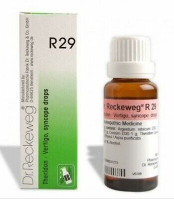 R29 Dr. Reckeweg Alemania gotas, paquete de 4, envío rápido