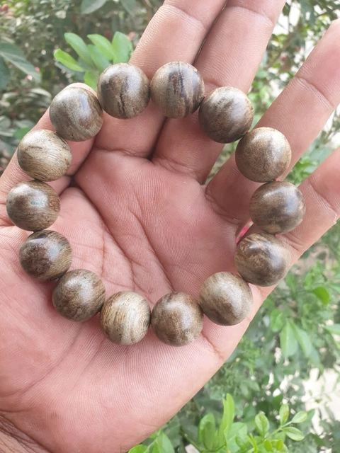 Pulsera Fregadero De Madera De Agar Malinau 16Mm Kalimantan Super Premium Aquilaria