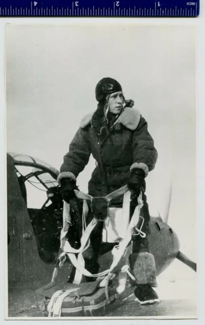 Photo USSR Soviet aviation pilot fighter aircraft "Bell P-39 Airacobra" helmet