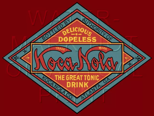 24" X 18" Reproduced Koca Nola Atlanta, GA Beverage Canvas Banner