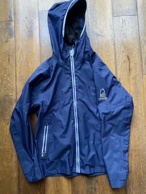 TRIBORD boys sailing jacket raincoat size 10 -11years waterproof, breathable