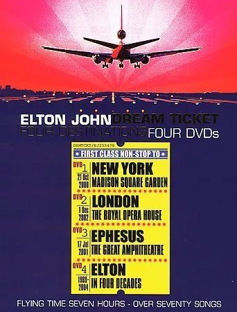 Elton John Dream Ticket Four Destinations 4-Disc DVD Set Live Shows NEW Region 1