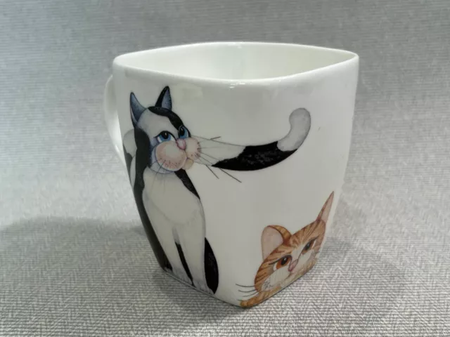 Crown Trent Bone China Retro Cat Kitty Kittens Mug Cup, 3 3/4" x 3 3/4" x 4" H 2