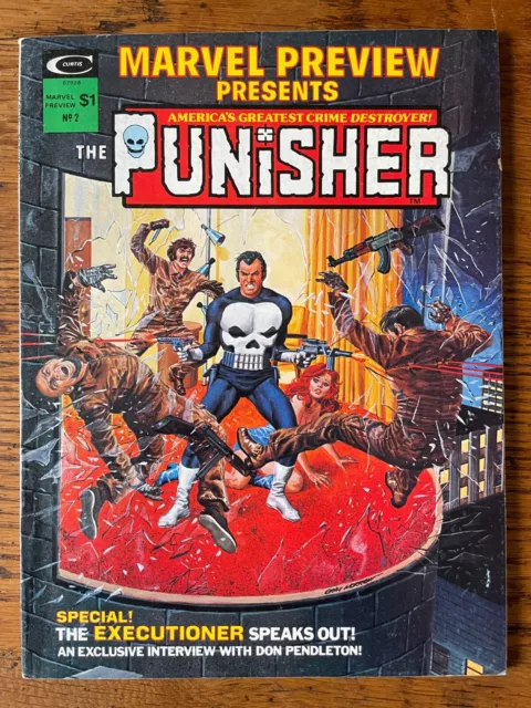 Marvel Preview #2 VF 1st Punisher Origin Story + 1st appearance Dominic Fortune