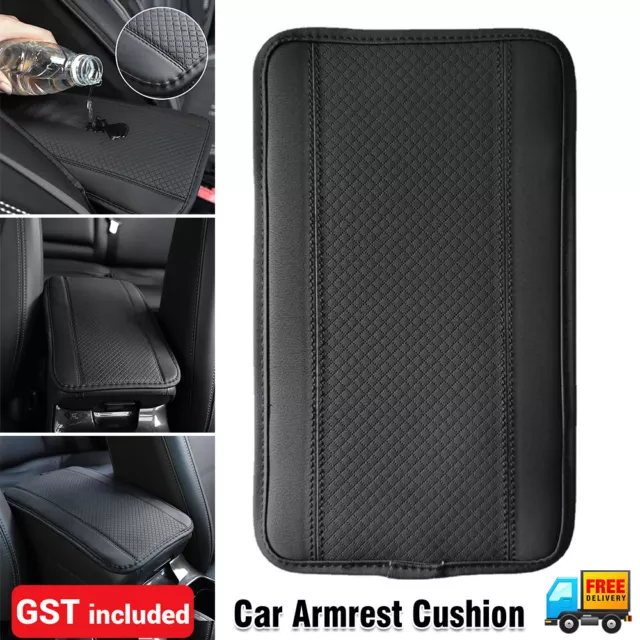 LEATHER CAR ARMREST Lid Cushion Cover Center Console Box Pad Protector  Universal $34.77 - PicClick AU