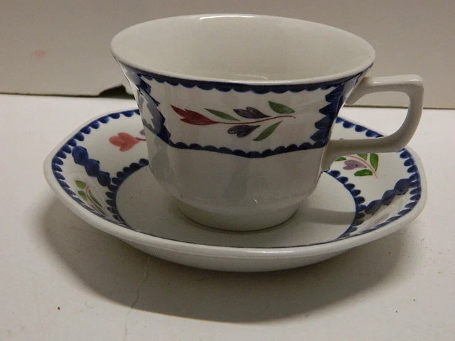 ADAMS "LANCASTER" REAL ENGLISH IRONSTONE Cup and Saucer Set