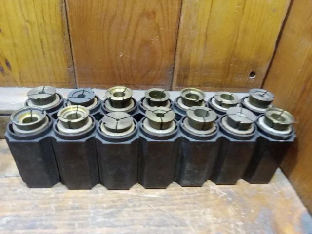 Original South Bend 6K Brass Collet  Bakelite Container Lot 14