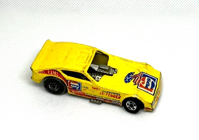 Hot Wheels Drag Car - 1977 - Malaysia - gelbes Spielzeugauto