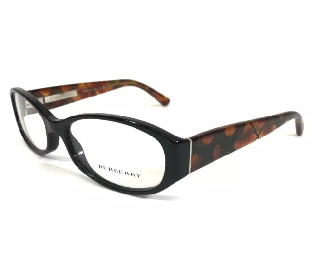 Burberry Eyeglasses Frames B 2118 3329 Black Clear Brown Nova Check 52-16-135