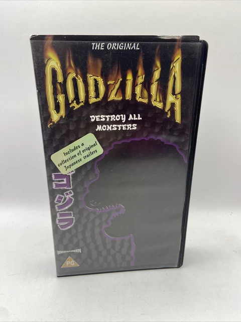 GODZILLA DESTROY ALL Monsters VHS Movie Video Cassette Tape £12.41 ...