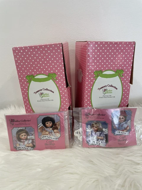 NEW Paradise Galleries Treasury Collection Days "Count Blessings" Lot of 4 Dolls