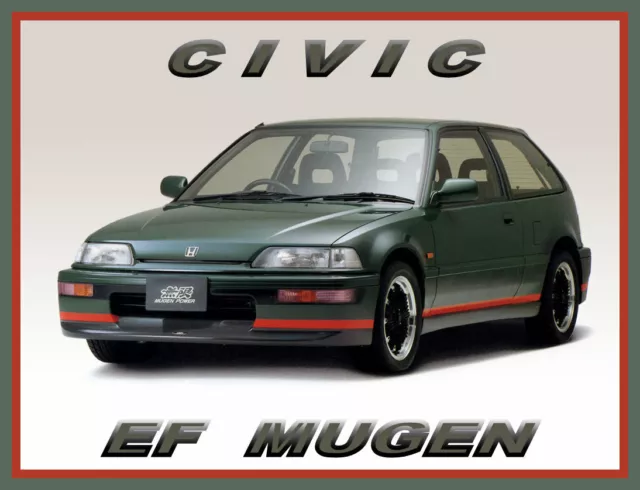 1989 Honda Civic EF Mugen, Refrigerator Magnet, 40 MIL Thick