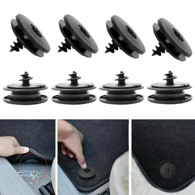 10Pcs Car Carpet Mat Clips Fixing Grips Clamps Floor Holder Sleeves Accessories