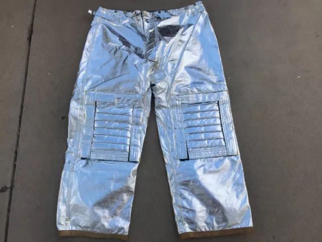 Morning Pride Fire Fighter Aluminized TurnOut Gear Pants  Liner 46x32 2002 #7